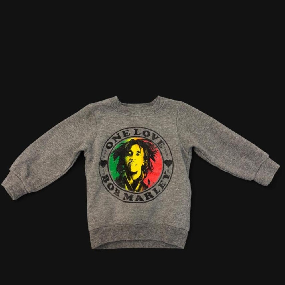 Zion Rootswear Bob Marley One Love Sweatshirt Baby 18M Heather Grey Pullover